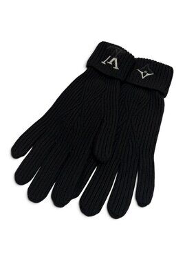 Louis Vuitton Gloves LV Dual Cashmere 100% Black